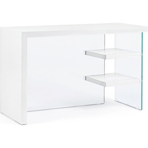 mutoni lifestyle, Schreibtisch Line Wood weiss 120x50, Schreibtisch Line Wood weiss 120x50
