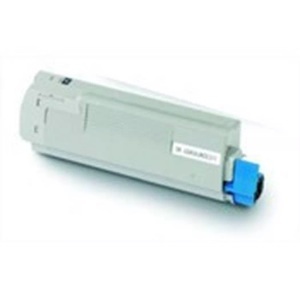 OKI, Original Tonerpatrone cyan OKI 43865723, OKI - Toner cyan 43865723 C5850/5950 6000 Seiten, Grau, One Size