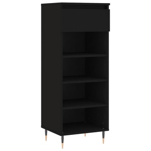 vidaXL, vidaXL Schuhschrank Schwarz 40x36x105 cm Holzwerkstoff