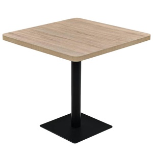 Diverse Hardware, Bistrotisch MDF und Stahl Quadratisch 80x80x75 cm Eichenoptik, vidaXL Bistrotisch MDF und Stahl Quadratisch 80x80x75 cm Eichenoptik