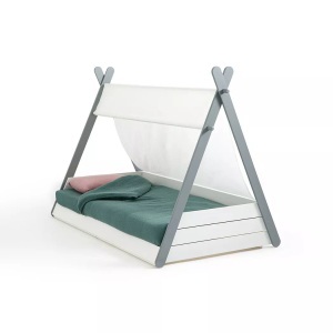 LA REDOUTE INTERIEURS, Tipi-Kinderbett mit Lattenrost SIFFROY, La Redoute Intérieurs - Tipi-Kinderbett mit Lattenrost SIFFROY, 90X190CM, Weiss