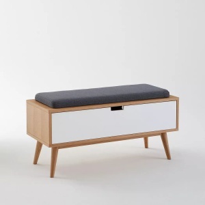 LA REDOUTE INTERIEURS, Sitzbank JIMI, La Redoute Intérieurs - Dielenbank JIMI, One Size, Weiss
