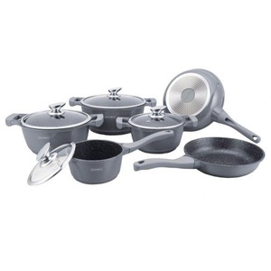 Royalty Line, Bratpfannen- und Kochtopfset, 6 Kochgeschirr - Grau Bratpfannen- und Kochtopfset, 6 Kochgeschirr - Grau, Royalty Line - Bratpfannen- und Kochtopfset, 6 Kochgeschirr Grau, Silber