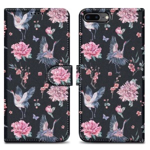 Cadorabo, Hülle für Apple iPhone 7 PLUS 7S PLUS 8 PLUS Kartenfach, Cadorabo - Hülle für Apple iPhone 7 PLUS 7S 8 Kartenfach, Schwarz Bedruckt