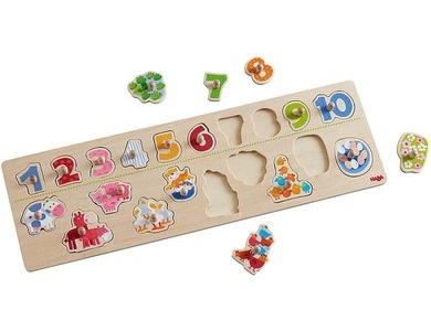 Haba, HABA 301961 - Greifpuzzle Tierischer Zählspaß,, HABA - Greifpuzzle Tierischer Zählspaß