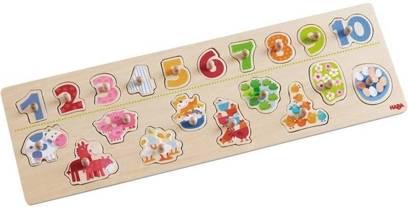 Haba, HABA 301961 - Greifpuzzle Tierischer Zählspaß,, HABA - Greifpuzzle Tierischer Zählspaß