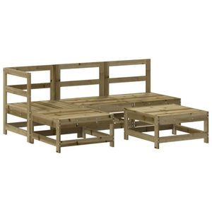 vidaXL, vidaXL 5-tlg. Garten-Lounge-Set Kiefernholz Imprägniert, vidaXL 5-tlg. Garten-Lounge-Set Kiefernholz Imprägniert