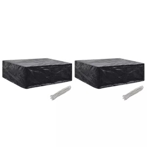 vidaXL, vidaXL Gartenmöbel-Abdeckungen 2 Stk. 8 Ösen 250x210x90 cm, vidaXL Gartenmöbel-Abdeckungen 2 Stk. 8 Ösen 250x210x90 cm