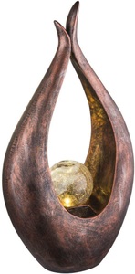 Globo, Deko-Solarleuchte Dagita, Globo Solarleuchte , Bronzefarben Klar , Klar , Glas , 13x50 cm , 004558626901