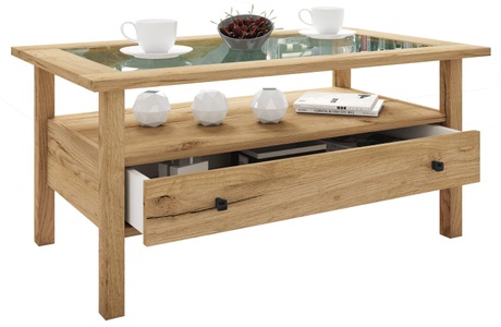 VCM, Holz Beistelltisch Couchtisch Sofatisch Wohnzimmertisch Schublade Lingis L Holz Beistelltisch Couchtisch Sofatisch Wohnzimmertisch Schublade Lingis L
