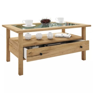 VCM, Holz Beistelltisch Couchtisch Sofatisch Wohnzimmertisch Schublade Lingis L Holz Beistelltisch Couchtisch Sofatisch Wohnzimmertisch Schublade Lingis L