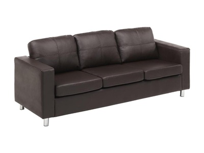Vente-unique, Sofa 3Sitzer Kunstleder ACKLEY Sofa 3Sitzer Kunstleder ACKLEY, Vente-unique - Sofa 3Sitzer Kunstleder ACKLEY, One Size, Braun