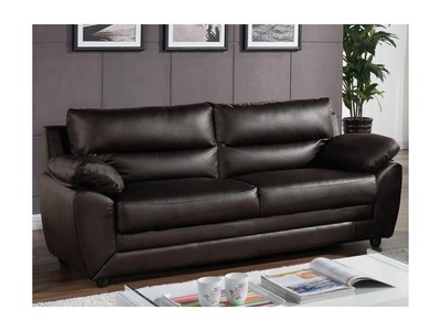 Vente-unique, Sofa 3Sitzer Kunstleder MANOA Sofa 3Sitzer Kunstleder MANOA, Vente-unique - Sofa 3Sitzer Kunstleder MANOA, One Size, Braun
