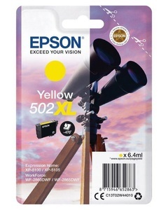 Epson, Original Tintenpatrone yellow Epson No. 502XL, T02W440, Epson Tintenpatrone, gelb, 502XL, T02W440, (470 Seiten)