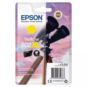 Epson, Original Tintenpatrone yellow Epson No. 502XL, T02W440, Epson Tintenpatrone, gelb, 502XL, T02W440, (470 Seiten)