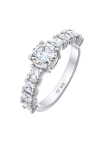 Elli, Ring Zirkonia Verlobung Eternity 925 Silber Unisex Silber 56mm, Elli - Ring Zirkonia Verlobung Eternity 925 Silber, 56mm, Silber