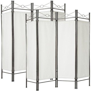 TecTake, 2 Raumteiler 180x160x2,5cm 2 Raumteiler 180x160x2,5cm, Tectake - 2 Raumteiler 180x160x2,5cm, Weiss