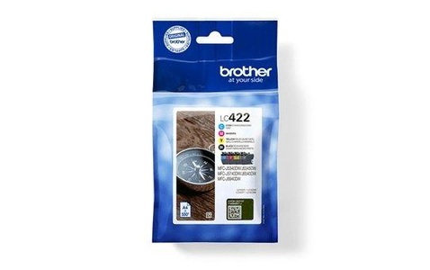 Brother, Brother Tintenpatrone, CMYBK, Valuepack, LC-422VAL, (550 Seiten), Brother Tintenkartusche LC422VAL