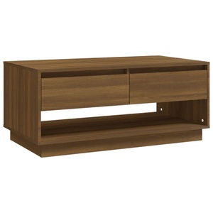 vidaXL, vidaXL Couchtisch Braun Eiche-Optik 102,5x55x44 cm Holzwerkstoff