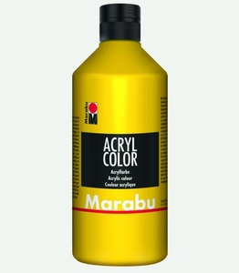 Marabu, MARABU Marabu-Acrylcolor, Marabu Acrylfarbe Acryl Color 500 ml Gelb