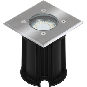 Ranex, Ranex Luton 3-W-LED-Bodeneinbaustrahler eckig, IP65, Smartwares RANEX 01.586.20 Außeneinbauleuchte GU10 LED 3 W Silber