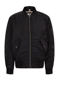 WE Fashion, Mädchen-bomberjacke Mädchen Schwarz 170/176, 