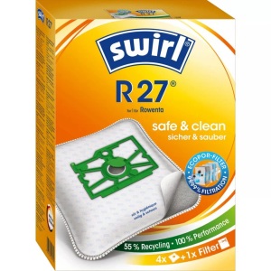 Swirl, Swirl R 27 Micropor Plus - Staubsaugerbeutel (), Swirl Staubsaugerbeutel »R 27 4 Stück«, (4 St.)