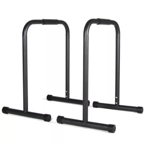 Gladiatorfit, Parallele Stangen / Dip-station Aus Verstärktem Stahl Unisex Schwarz ONE SIZE, GladiatorFit - Parallele Stangen / Dip-Station 3 Höhen aus verstärktem Stahl, One Size, Schwarz