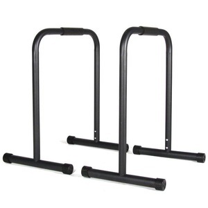 Gladiatorfit, Parallele Stangen / Dip-station Aus Verstärktem Stahl Unisex Schwarz ONE SIZE, GladiatorFit - Parallele Stangen / Dip-Station 3 Höhen aus verstärktem Stahl, One Size, Schwarz