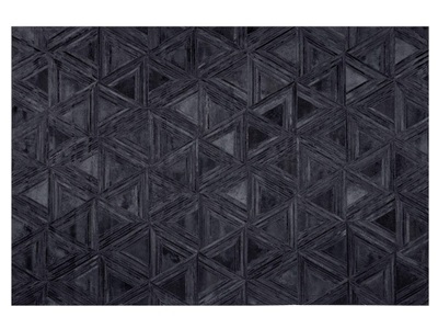 Beliani, Beliani Teppich Leder schwarz 160 x 230 cm KASAR, Beliani - Teppich aus Kuhfell Modern KASAR, 160X230CM, Schwarz