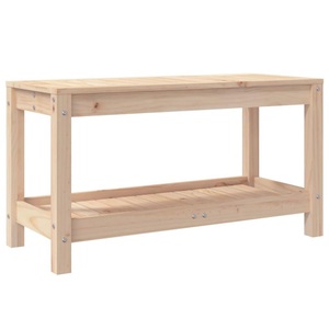 vidaXL, vidaXL Gartenbank 82,5x35x45 cm Massivholz Kiefer, 
