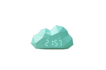 MOB, MOB - Wecker CLOUDY - Kunststoff - türkis - 12/4/6.5 cm