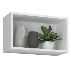 VCM, Holz Wandregal Hängeregal Regal Wandboard Arila S Holz Wandregal Hängeregal Regal Wandboard Arila S, VCM - Holzregal hängend | platzsparendes Regal Maße: H. 30 x B. 50 T. 28 cm Elegantes Aufbewahrungsregal Bücherregal Wandboard -, CM, Weiss