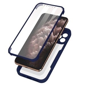 Avizar, Apple iPhone 11 Pro Max - Polycarbonat Schutzhülle, Avizar - Rundumhülle iPhone 11 Pro Max Blau, Nachtblau