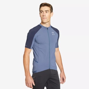 ROCKRIDER, Kurzarmtrikot - Rockrider Race 700 Unisex Blau Bedruckt 3XL, ROCKRIDER - Kurzarmtrikot RACE 700, 3XL, Petroleumblau