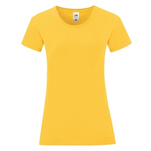 Fruit Of The Loom, Iconic Tshirt Damen Gelb Bunt XXL, Fruit of the Loom - Iconic TShirt, für Damen, Gelb Bunt, Größe XXL