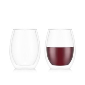 BODUM, 2-teiliges Set doppelwandiger Weingläser- Merlot SKÅL 2-teiliges Set doppelwandiger Weingläser- Merlot SKÅL, 