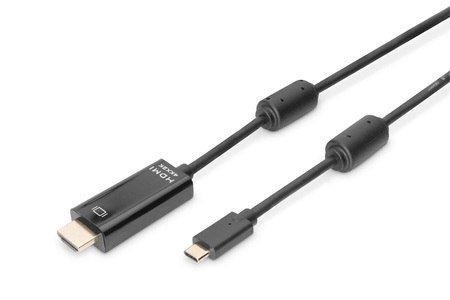 Digitus, Digitus AK-300330-020-S - USB Type-C Adapter- / Konverterkabel - Type-C auf HDMI A - 2m, Digitus USB-C® / HDMI Adapterkabel USB-C® Stecker, HDMI-A Stecker 2.00 m Schwarz AK-300330-020-S Geschirmt, doppelt