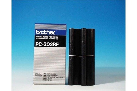 Brother, Brother Filmrolle PC-202RF, Zubeh?rtyp, Brother Thermo-Transfer-Rolle, schwarz, PC-202, (2er Pack)