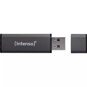 Intenso, Intenso 3521451 - USB-Stick (4 GB, Anthrazit), Intenso USB-Stick Alu Line, 4GB, USB 2.0, antracite, 3521451