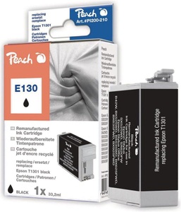 Peach, Peach Tintenpatrone schwarz kompatibel zu Epson T1301, Peach Tinte Epson T1301 Black