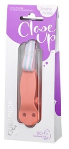 Curaprox, Curaprox Baby Schnullerhalter orange 1 Stück, Curaprox Baby Schnullerhalter coral (1 Stk)