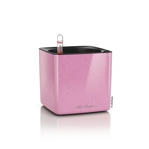 Lechuza, Lechuza Blumentopf CUBE Glossy 14 Pink, 