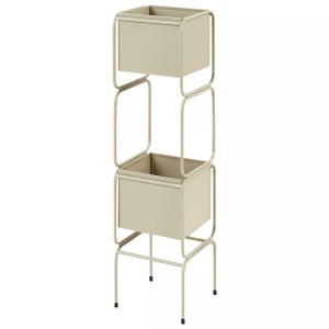 Beliani, Beliani - Pflanzenständer aus Eisen Modern COTINUS, One Size, Perle
