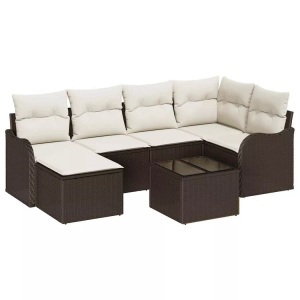 vidaXL, VidaXL - Garten-sofa poly-rattan, One Size, Braun