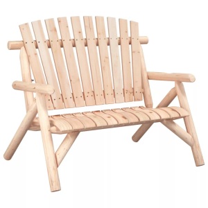vidaXL, vidaXL Gartenbank 2-Sitzer 119x85x98 cm Massivholz Fichte