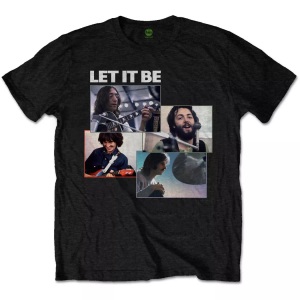 The Beatles, Let It Be Tshirt Damen Schwarz S, The Beatles - Let It Be TShirt, für Damen, Schwarz, Größe S