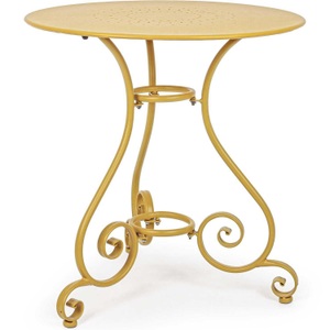 mutoni lifestyle, Gartentisch Etienne rund 70x70 ocker, Gartentisch Etienne rund 70x70 ocker