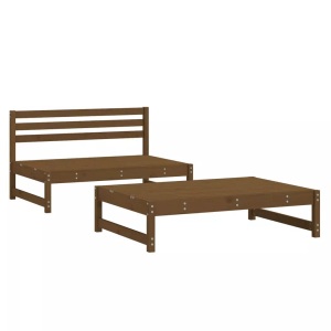 vidaXL, vidaXL 2-tlg. Garten-Lounge-Set Honigbraun Massivholz Kiefer, vidaXL 2-tlg. Garten-Lounge-Set Honigbraun Massivholz Kiefer