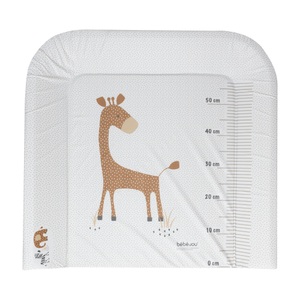 Bébé-jou, Bebe Jou Wickelauflage 72/77/6,5 cm , 680220 Giraffe , Taupe , Kunststoff , 77x6.5 cm , glänzend , schadstoffgeprüft, abwischbar , 008296018301, ZEWI bébé-jou Wickelauflage »Steppe 72 x 77 cm«